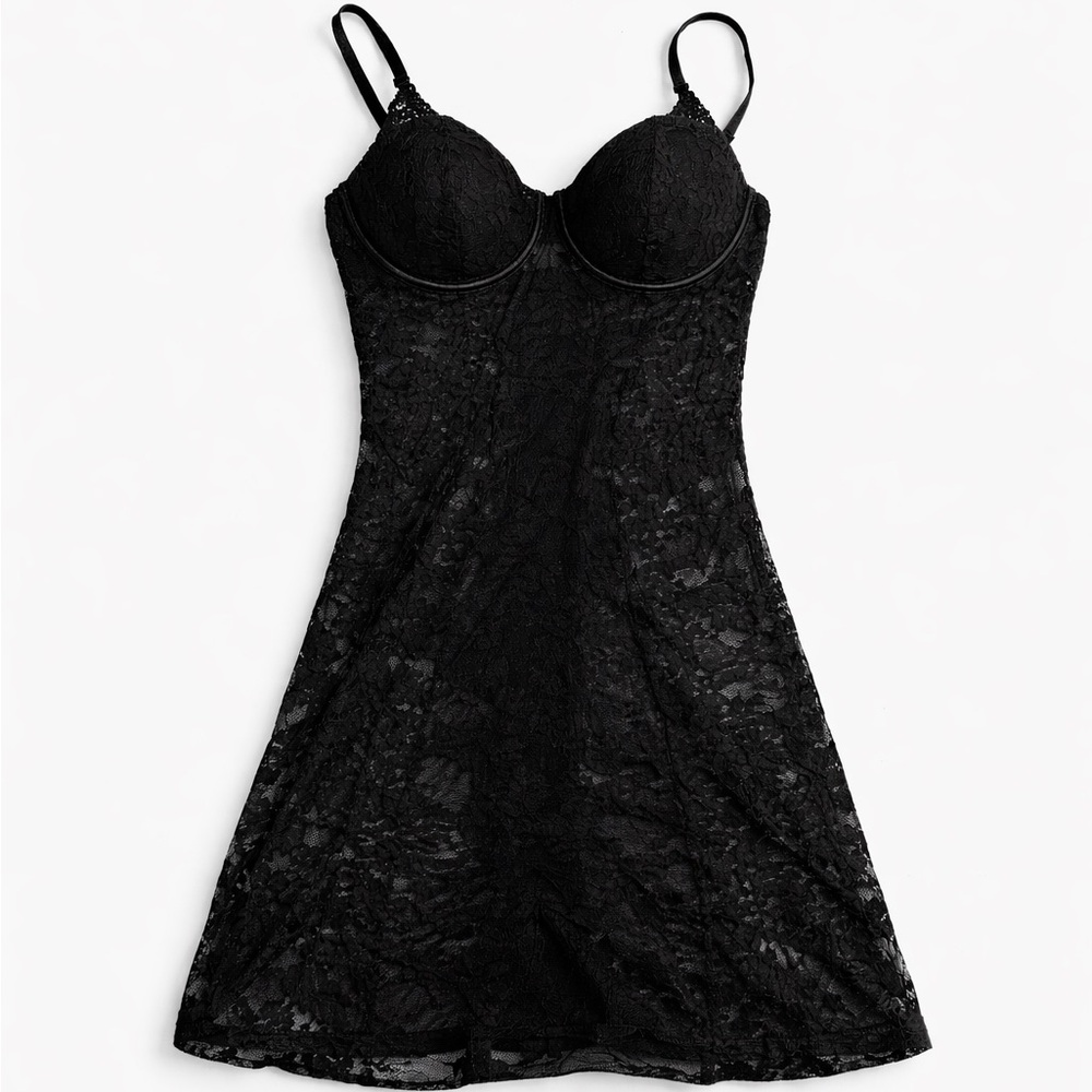 La SENZA Black Lace Slip